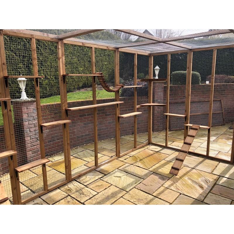 Catio Cat Lean to 12ft x 8ft x 8ft Cat run